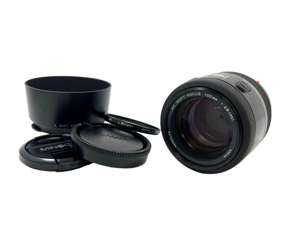 MINOLTA AF SOFT FOCUS 100mm 1:2.8 (32) レンズ 定番，安い】 MINOLTA