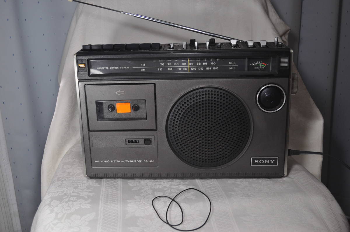 SONY CF-1980 ソニー カセットコーダー Sony FM Radio Cassette 