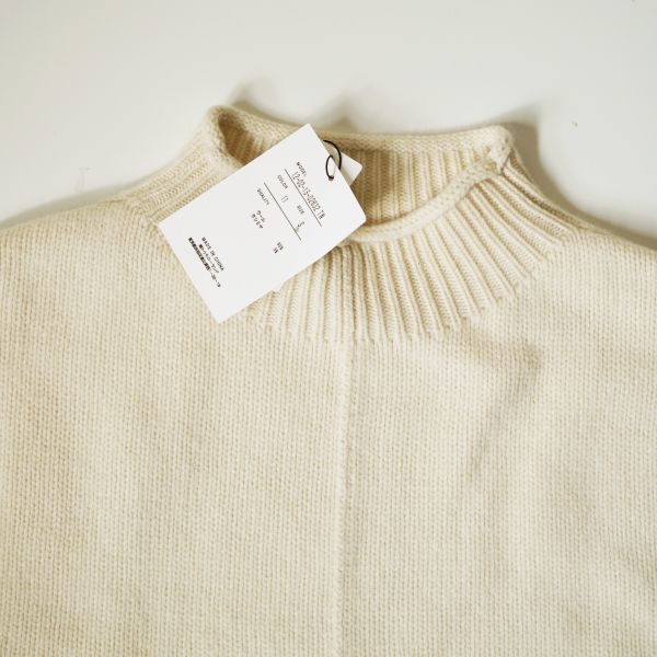 【新品未使用タグ付き】MACPHEE ニット 36 生成りラムカシミヤ ビルドネックプルオーバー ニット セーター Ｓ 231218-88