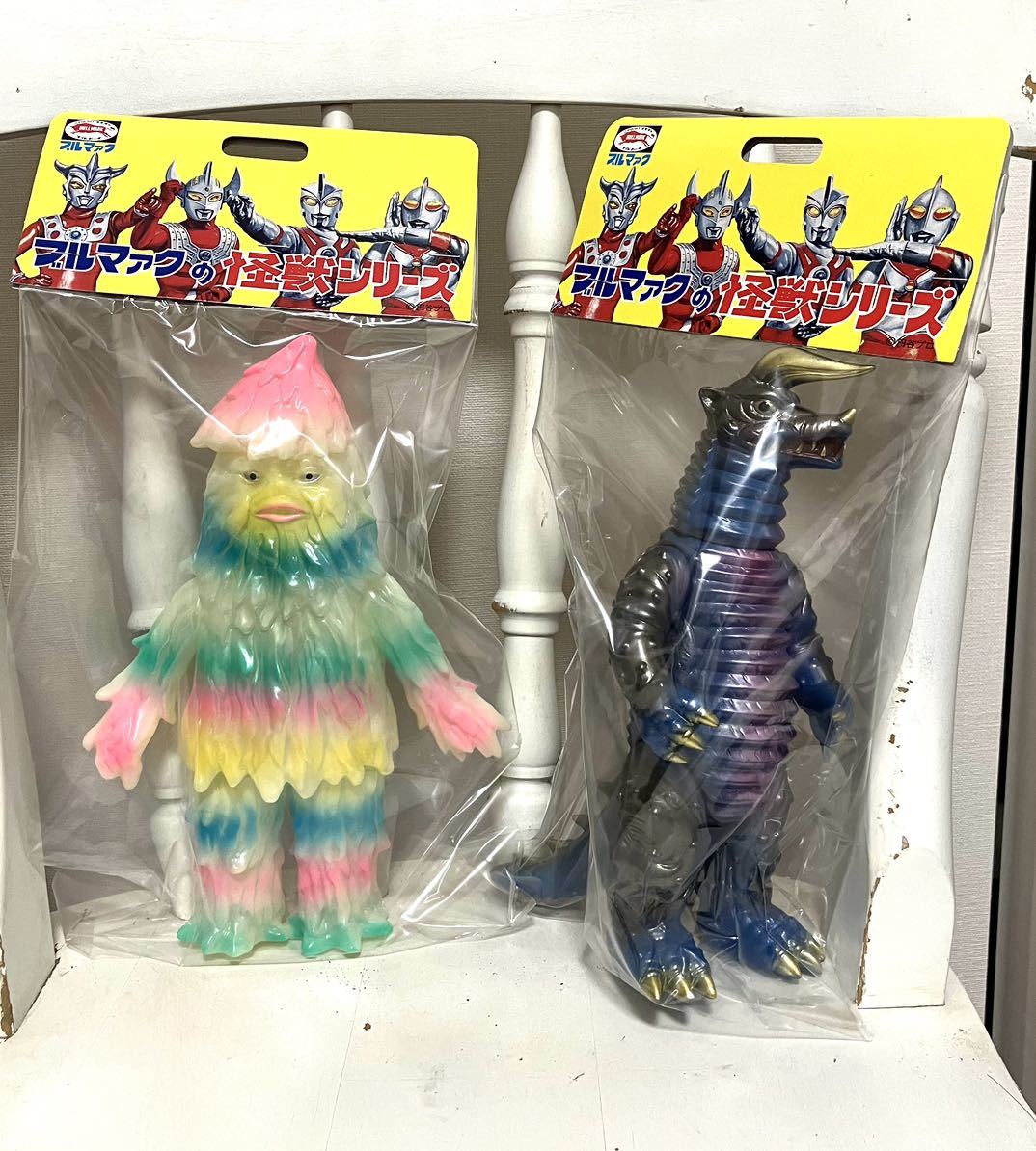 新品未開封 ブルマァク 復刻 ブラックキング(紺)&ザザーン 蓄光 