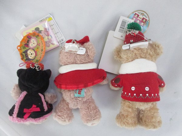 Disneyシェリーメイぬいぐるみポーチ，ダッフィー バッジ他[梱0.2