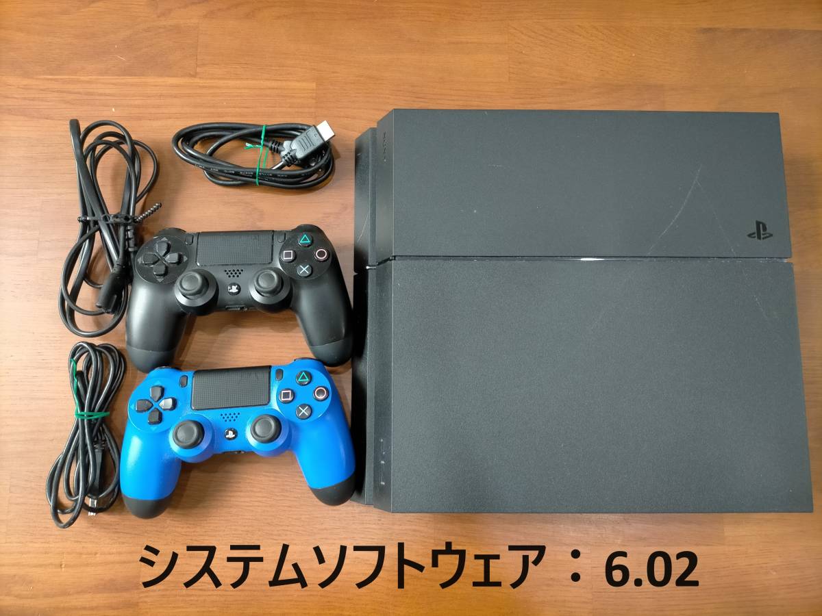 PS4 CUH-1200A FW:6.02 コントローラ2個 SONY プレステ4 初期型 本体 