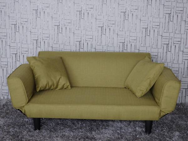 送料無料 ソファーベット 1013 グリーン