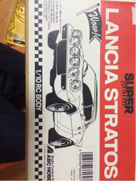 未使用 ランチアストラトス 1/10 クリアボディ ABC