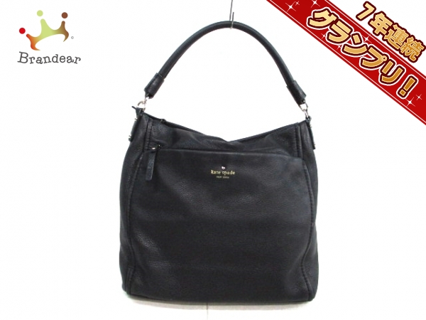 ケイトスペード ハンドバッグ 黒 レザー Kate spade