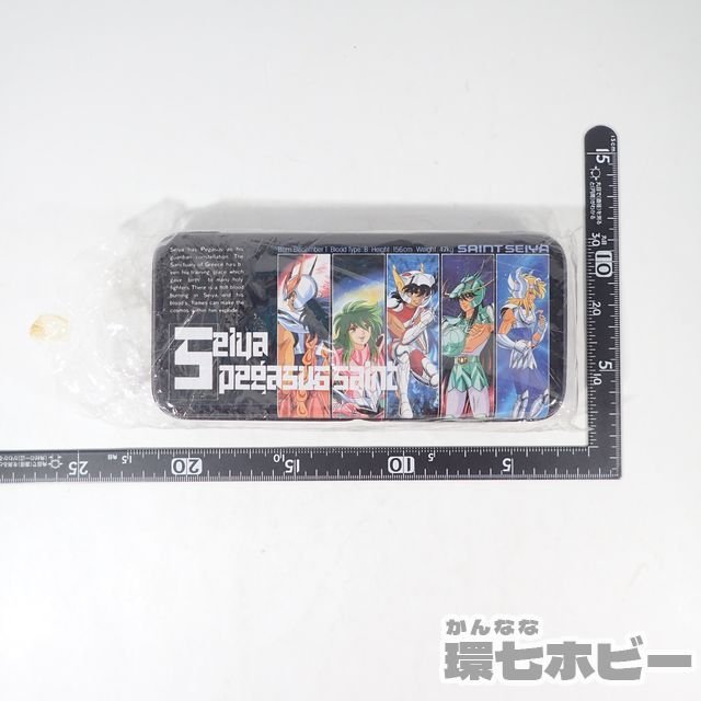 3UA61◇未使用 当時物 ムービック 聖闘士星矢 缶ペンケース カンペン