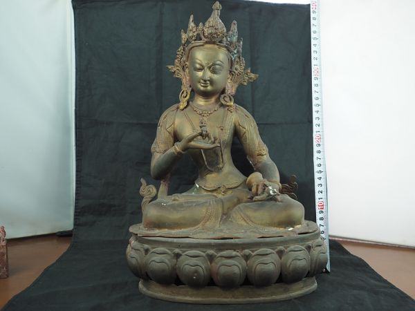 中国古玩 銅製 大仏像 坐像 仏教美術 重さ5.3ｋｇ