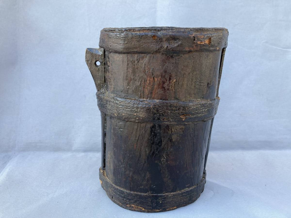 漆桶　花入　花器　民藝　古民具　古道具_2