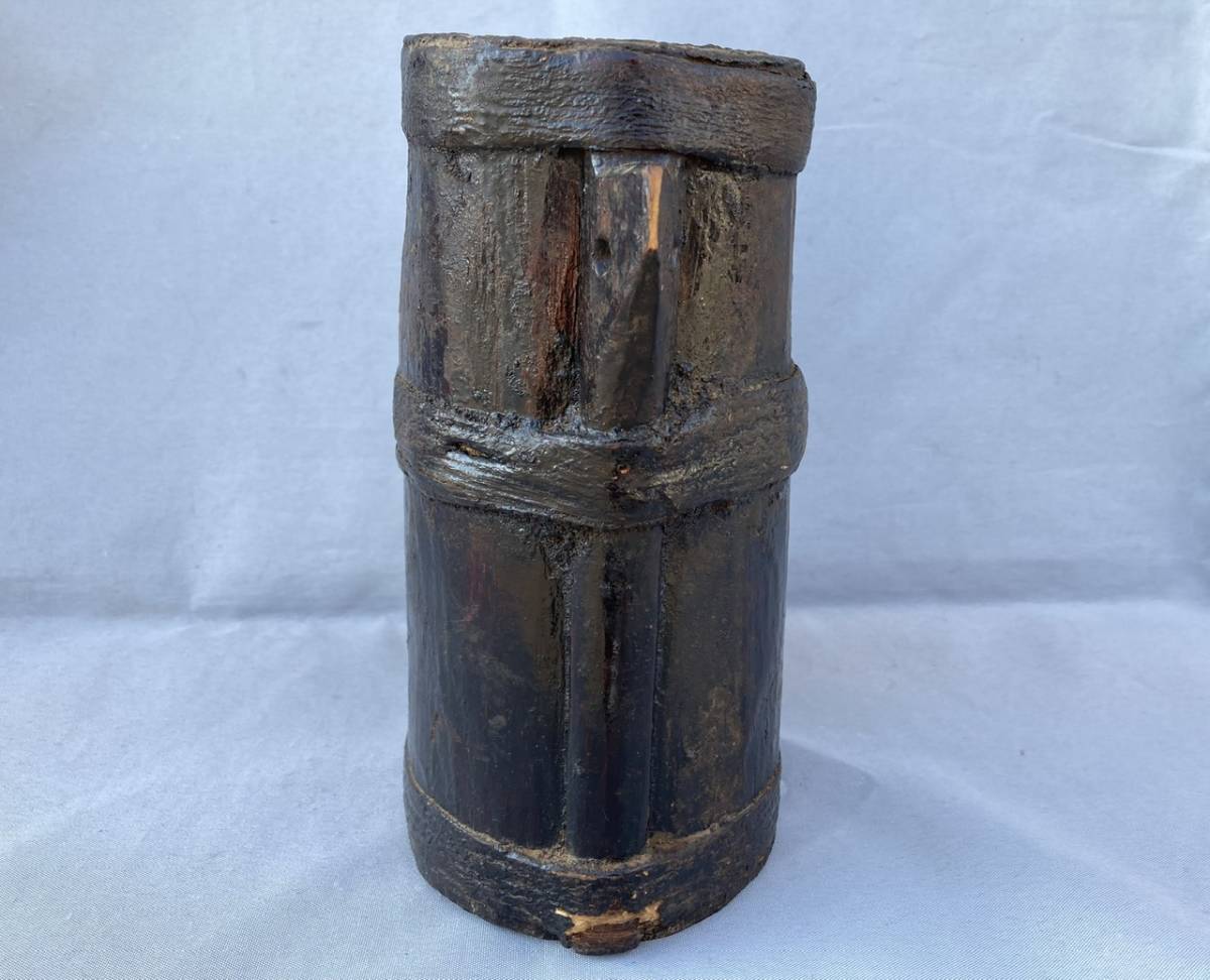 漆桶　花入　花器　民藝　古民具　古道具_3