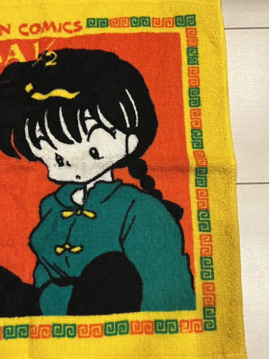 お値下げ❗️欄間　らんま　昭和　レトロ　1枚　古道具　ヴィンテージ　ビンテージ らんま1/2 ハンカチ ハンドタオル 昭和レトロ タオル 当時物 ※袋なし