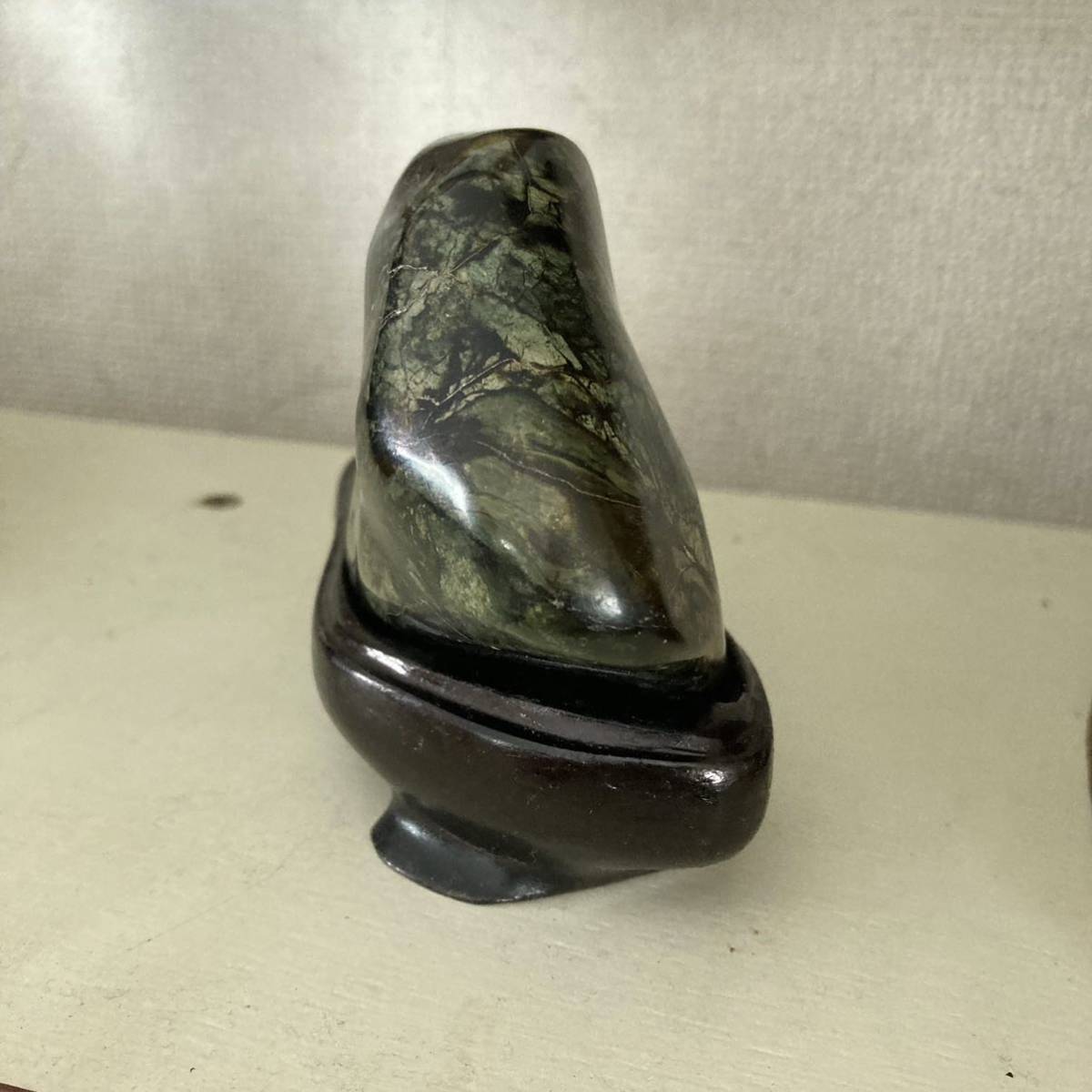 蛇紋石 蛇紋岩 北海道 芦別産】ミニ石 天然石 鑑賞石 銘石 水石 盆石