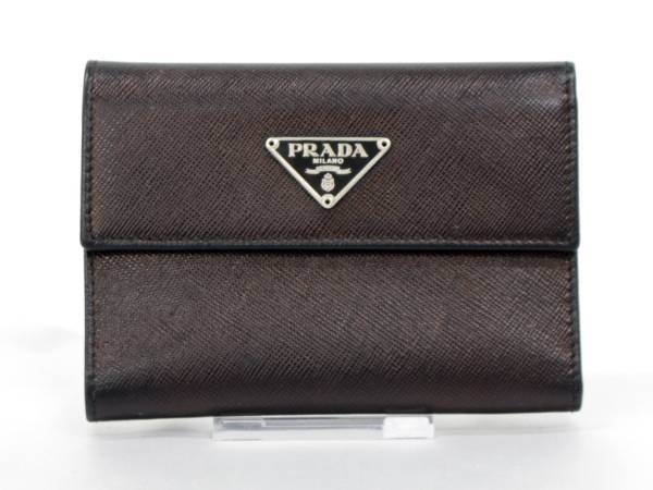 ＰＲＡＤＡ　プラダ　サフィアーノ　三つ折り財布 i PRADA 三つ折り財布 プラダ サフィアーノレザー 三つ折り 1MH044 QHH