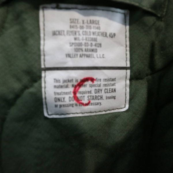 SALE///// 米軍実物 USAF CWU45-Ｐ フライトジャケット アメリカ軍 空軍 ミリタリー オリーブ (XL) L9005_3