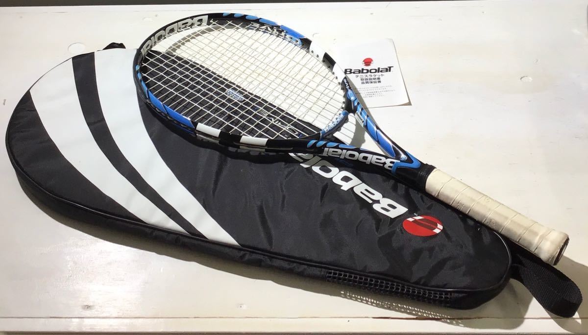 Babolat PURE DRIVE 107 テニスラケット　ケース付き 58 中古品 Babolat PURE DRIVE 107 テニスラケット ケース付き (140