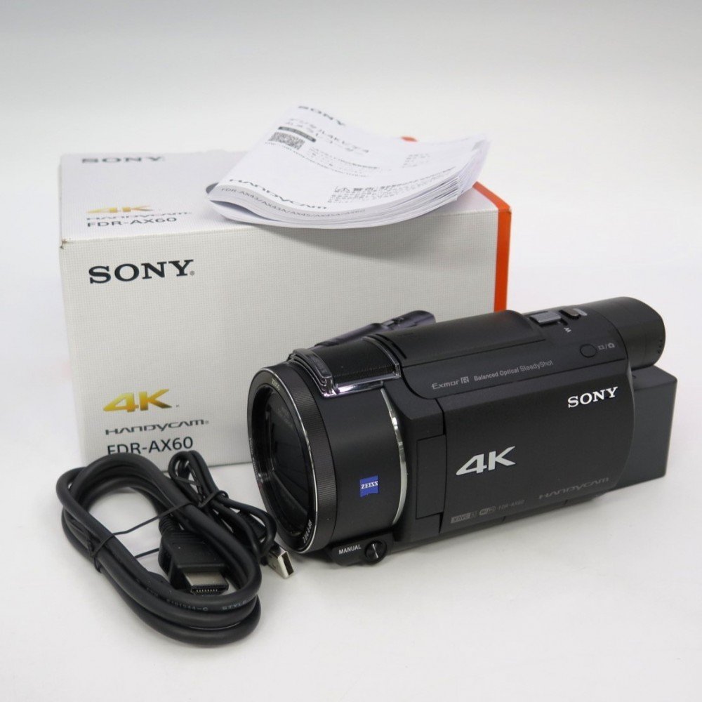 1円～ SONY ソニー FDR-AX60 デジタルビデオカメラ 箱付 ※通電確認済