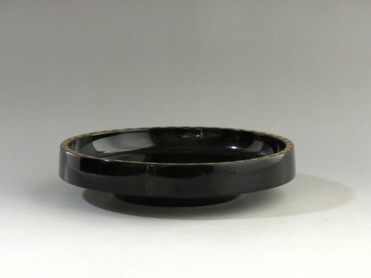 ◇◇輪島塗 堅地網代沈金菓子器 菓子盆 共箱 lacquer ware◇◇茶道