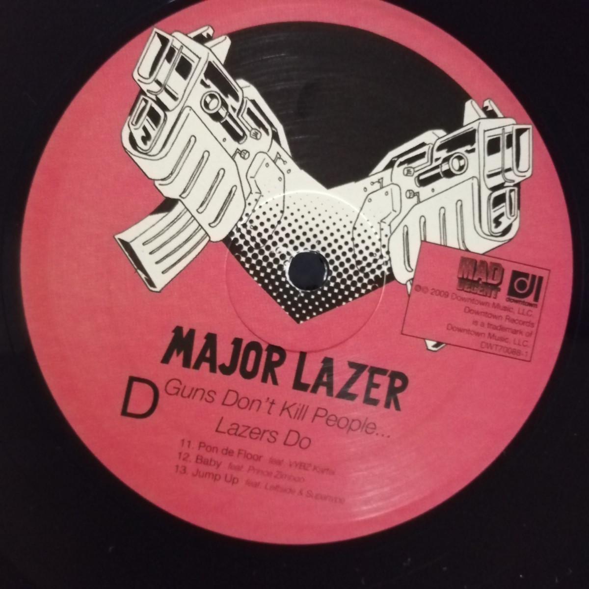 D03 LP レコード MAJOR LAZER guns dont kill people ...lazers do メジャーレイザー US盤 ...