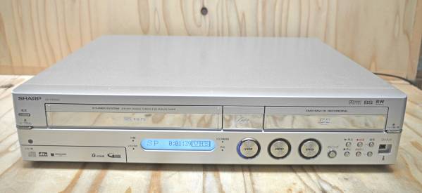 VHS→DVDダビング SHARP DV-HRW50 HDD・DVD・ビデオ 動作品 シャープ