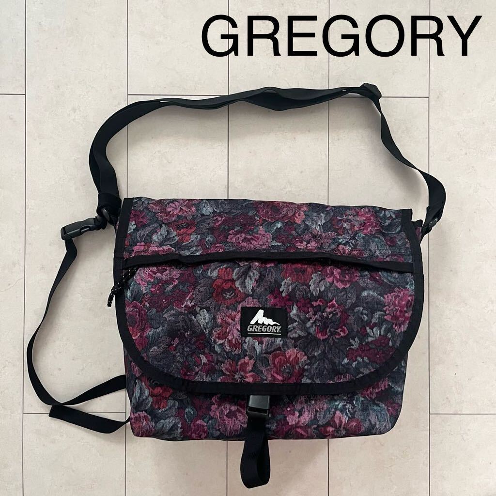 GREGORY グレゴリー ショルダーバッグ ガーデンタペストリー 旧ロゴ 花 