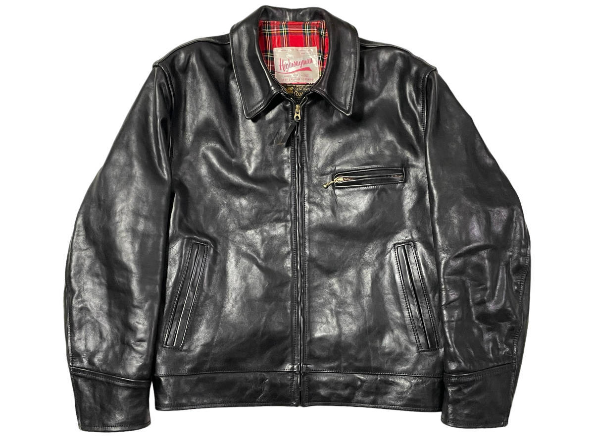 AERO Leatherハイウェイマン シングルライダース 34 極美品 20周年 550着限定 サイズ44 AERO LEATHER Highwayman