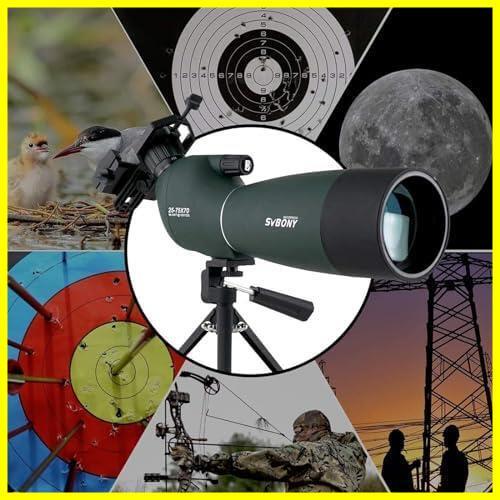 人気 ★25-75x70mm★ SV28 フィールドスコープ 望遠鏡 25-75x 70mm スポッティングスコープ 傾斜型 70mm口径 ズーム高倍率 IP65防水 FMC_5