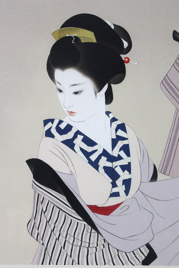 ○志村立美○着替え○木版○美人画○艷やか○人気作家○(木版画)｜売買