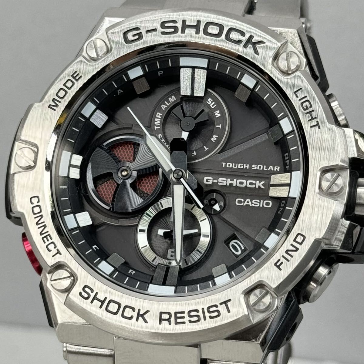 極美品G-SHOCK GST-B100D-1AJF GスチールG-STEEL タフソーラー