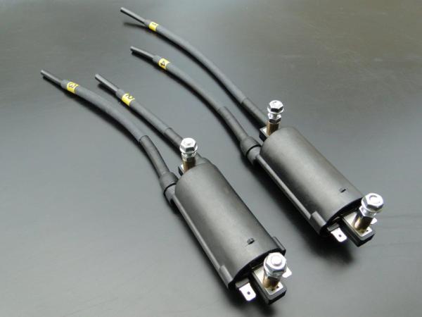 8679■Z400FX 純正イグニッションコイル(左右)プラグキャップ無