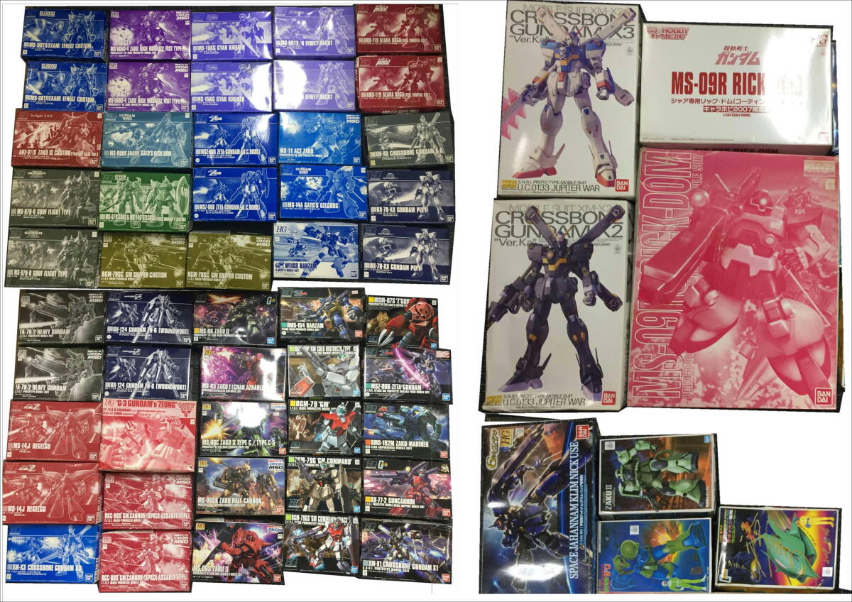 FY-374 未組立 ガンプラ HGUC MG プレバン まとめ売り 大量 57体セット