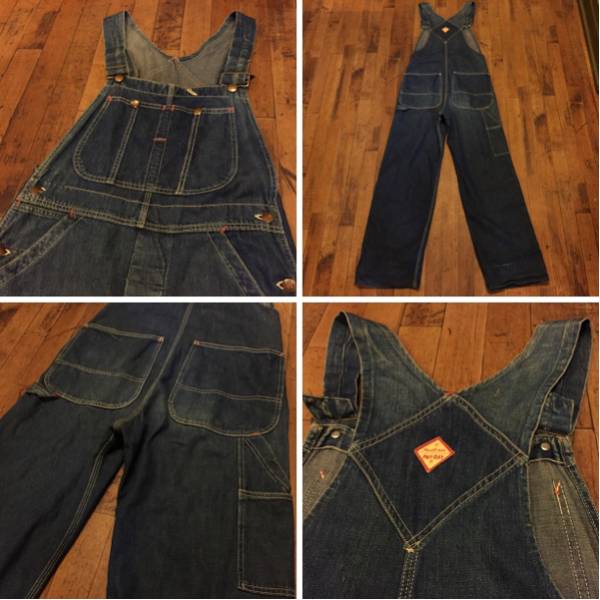 オーバーオール ヴィンテージ 40s L32 W38 coverall 40S 50S PAYDAY