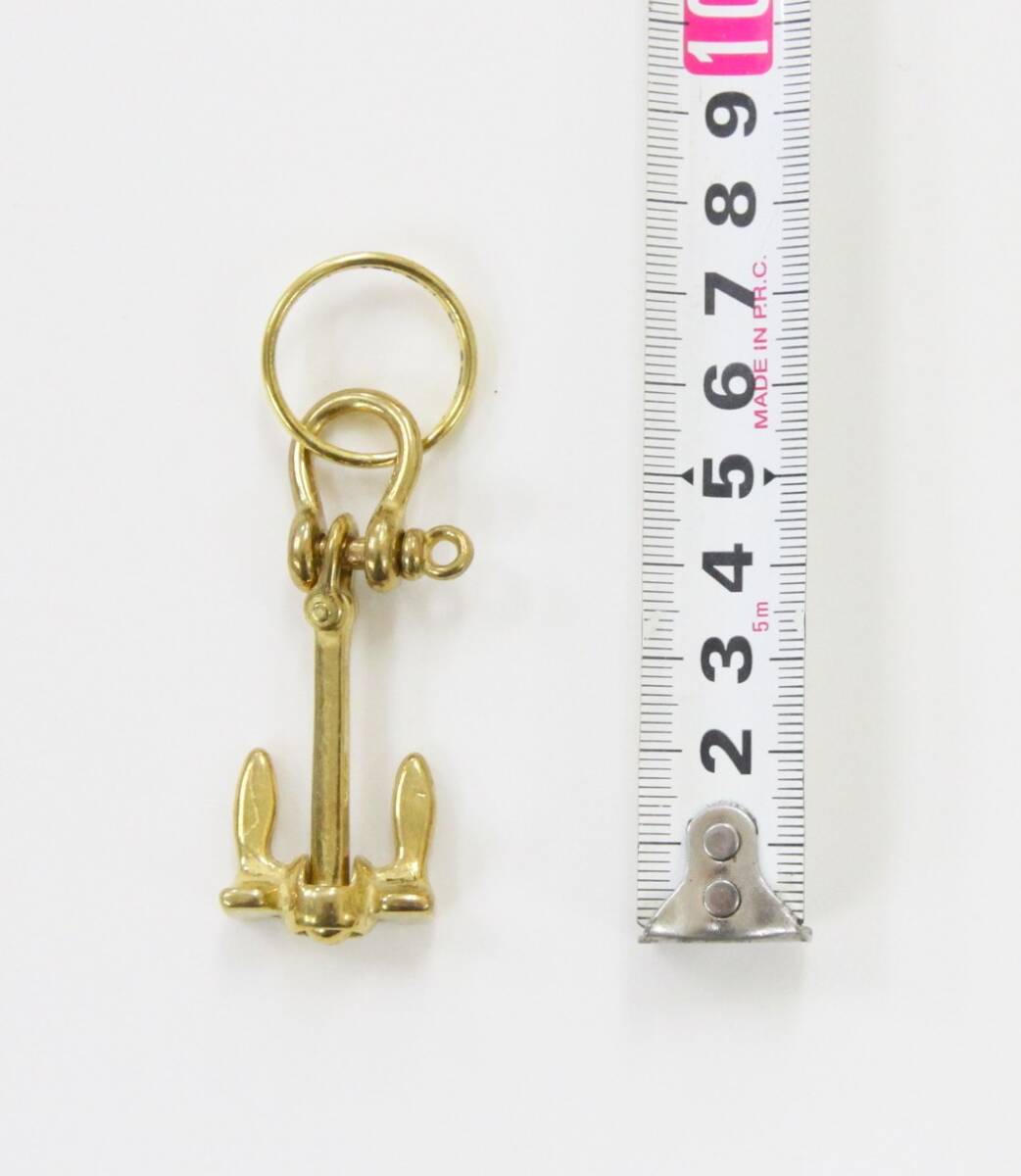 ☆真鍮 キーホルダー　いかり　錨 　アンカー　ボート　船　船舶　キーホルダー　☆_5