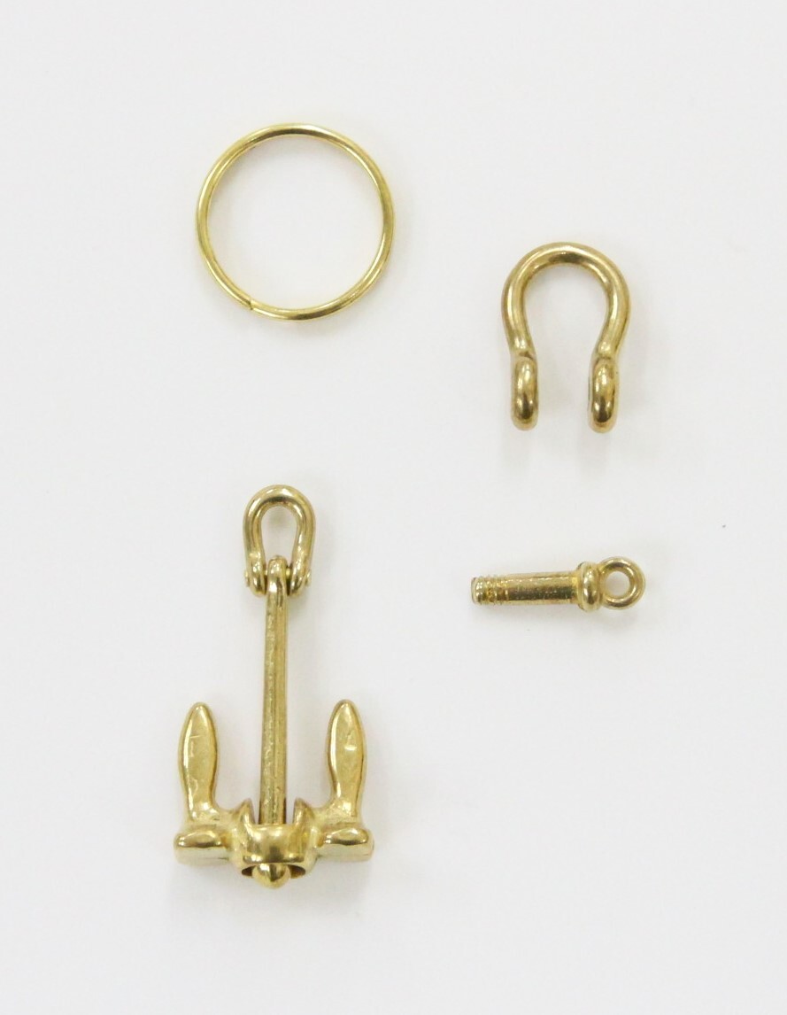 ☆真鍮 キーホルダー　いかり　錨 　アンカー　ボート　船　船舶　キーホルダー　☆_6