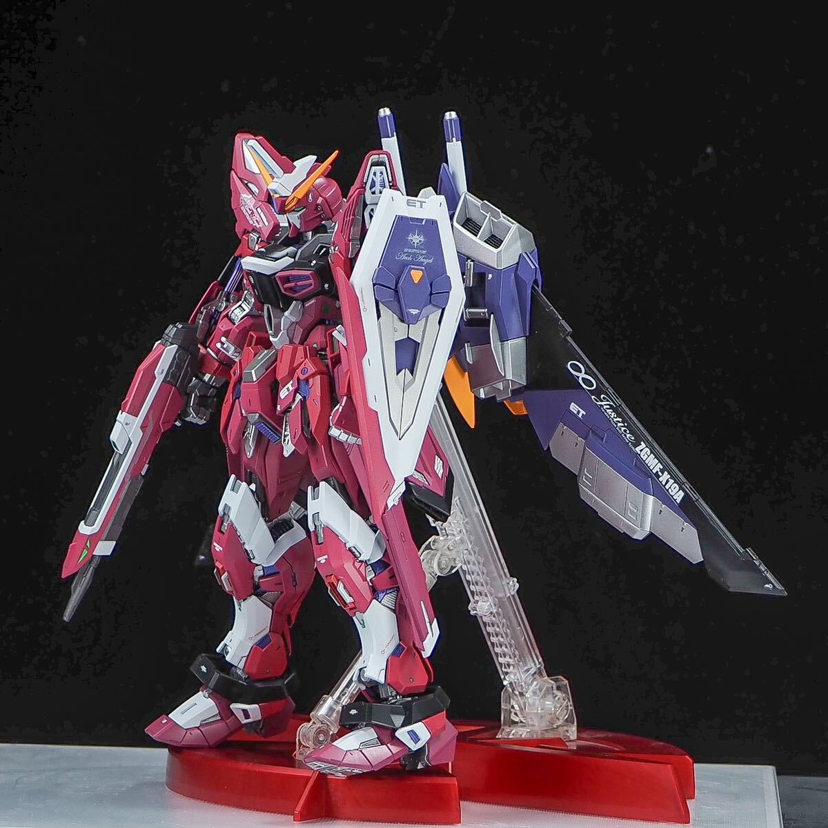 MGEXストライクフリーダム+MGインフィニットジャスティス MGEX ストライクフリーダムガンダム mg インフィニットジャスティス
