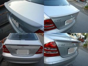 ベンツ　トランク　スポイラー　未塗装　W203　C180　C200　C230　C240　C280　AMG　ブラ