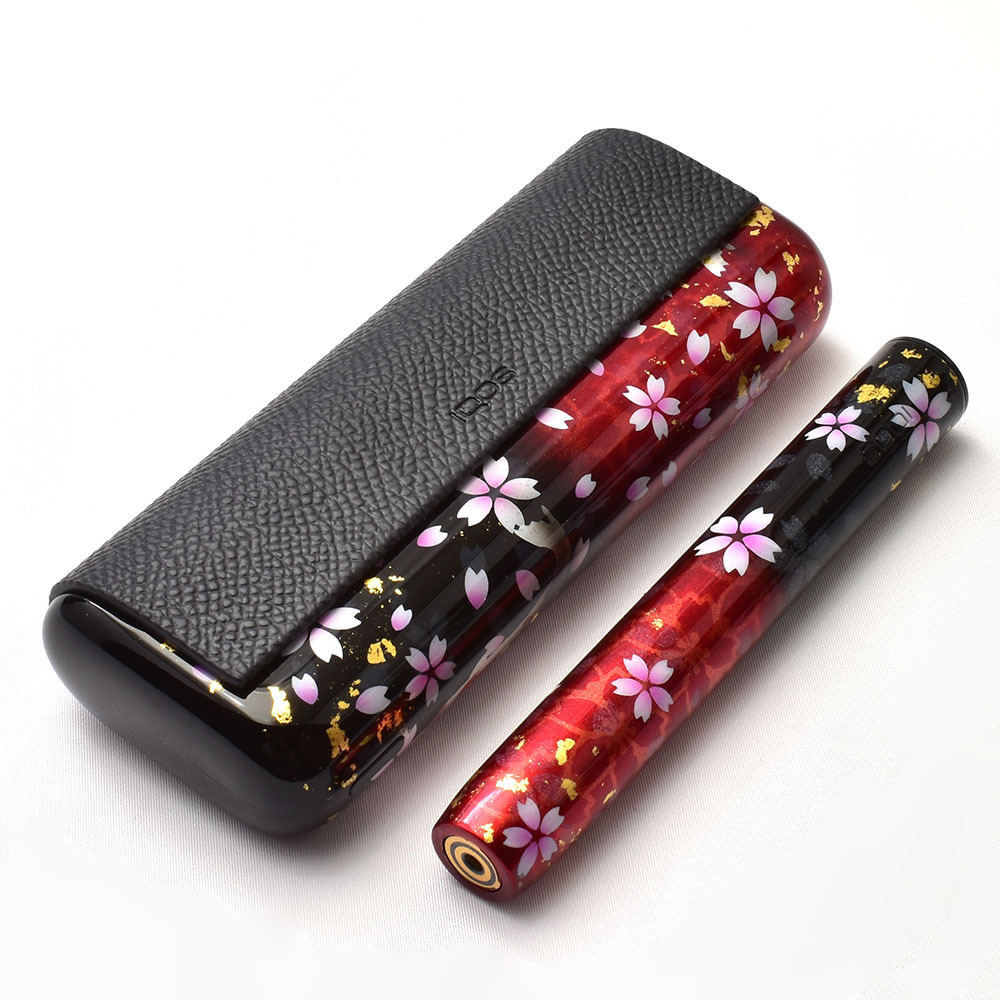 最新 IQOS ILUMAiPRIME カスタムペイント 桜鯉柄 レッド アイコス