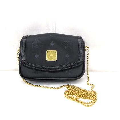 MCM ショルダーバッグ ポシェット ブラック チェーン 楽H6384 MCM 