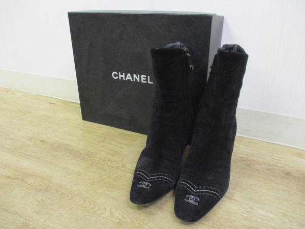 [1円~]CHANEL ショートブーツ 37サイズ 23.5cm ココマーク black