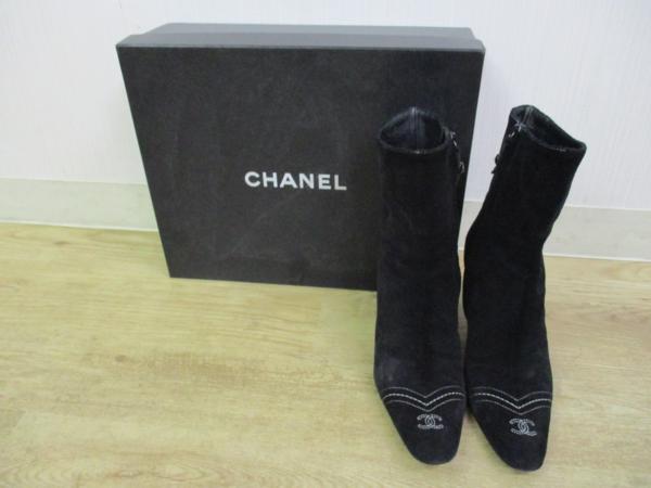 [1円~]CHANEL ショートブーツ 37サイズ 23.5cm ココマーク black