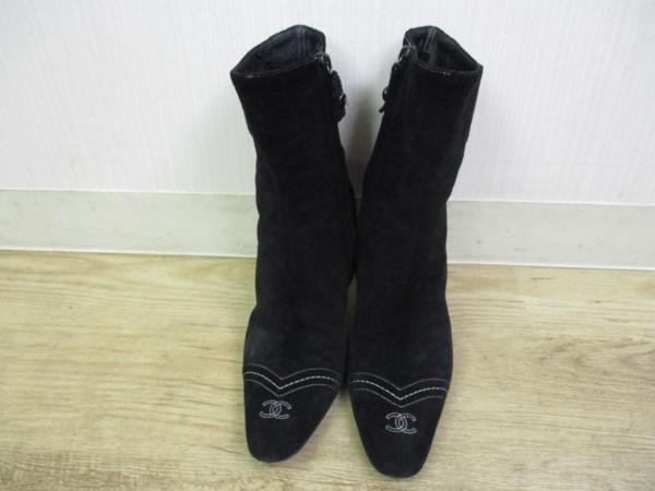 [1円~]CHANEL ショートブーツ 37サイズ 23.5cm ココマーク black