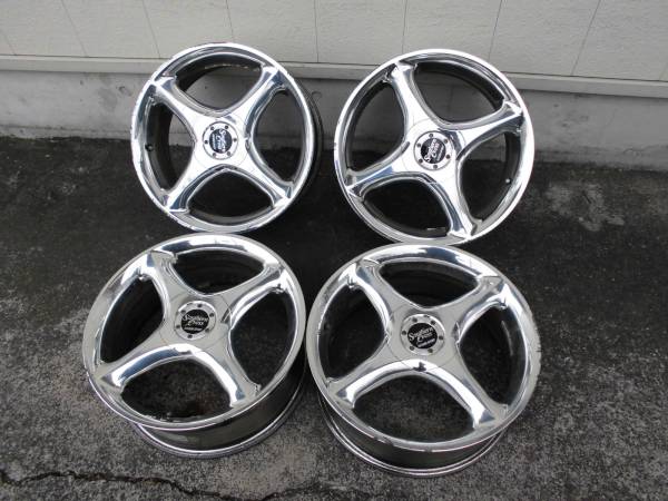 スピードスター 17×7J +48 メッキホイール4本 管理41417