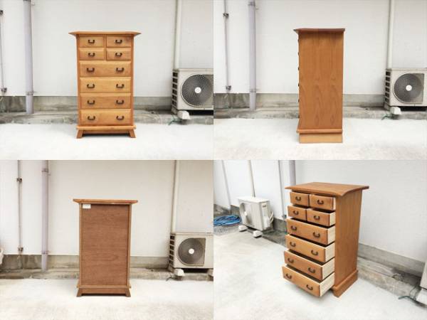 美品□静岡家具□八久茂チェスト□無垢材□収納棚□箪笥□高級 【公式