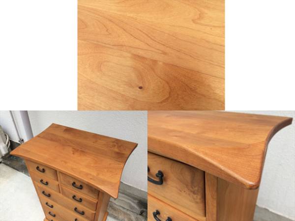 美品□静岡家具□八久茂チェスト□無垢材□収納棚□箪笥□高級 【公式