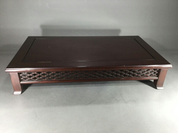 花台 唐木 紫檀 平卓 流唐木造 -平卓の中古品・新品・未使用品 TB071