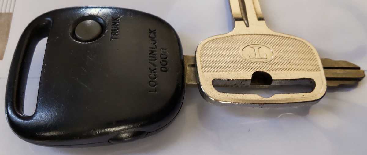 当時物　JZX100 トヨタ　TOYOTA　チェイサー　CHASER 純正キー　2ボタン　スペアキー付き　リモコン　MARKⅡ　TOURER　V　委ず2_2