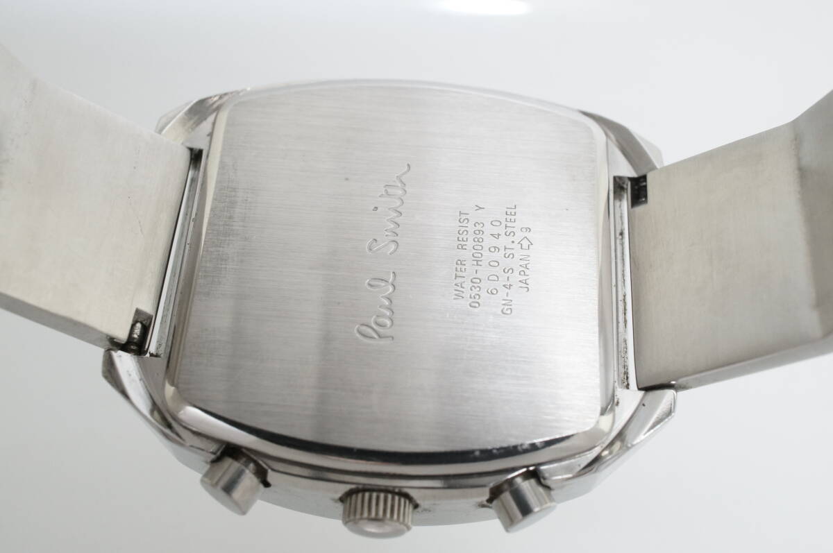 W40 作動良好 Paul Smith ポールスミス クロノグラフ 0530-H00893