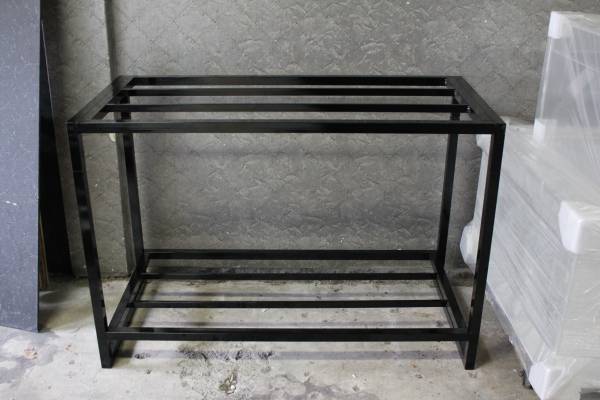 分解・組み立て式1200×600水槽用上下２段設置可能鉄製水槽台