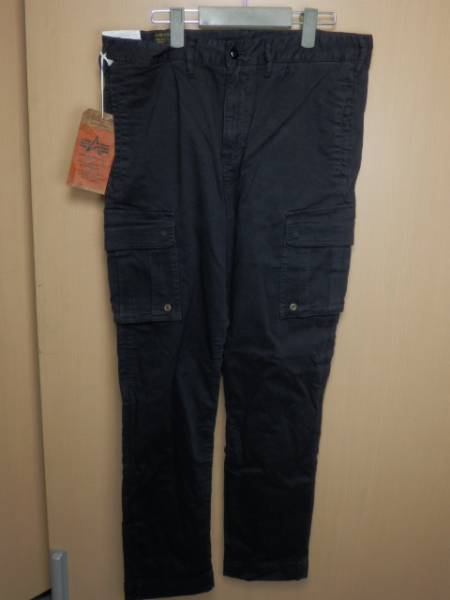 ALPHA アルファ PEACH SATEEN カーゴパンツ BLACK（XL） ブランド別