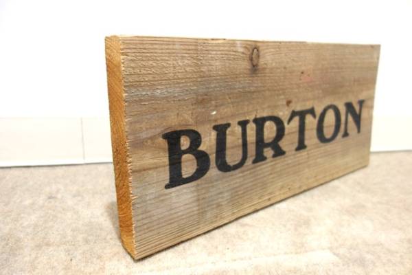□非売品□ Burton バートン ウッドサイン 看板 非売品 【公式通販】