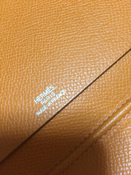 美品エルメス 【中古エルメス】手帳カバーオレンジ クシュベル