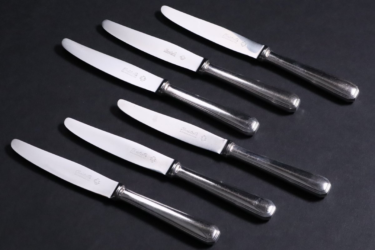 Chirstofle テーブルナイフ 6本セット クリストフル アメリカ テーブルナイフ 6本セット 20cm / Christofle